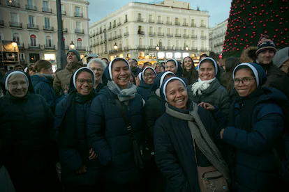 A group of nuns who travelled from El Escorial to see Hakuna.