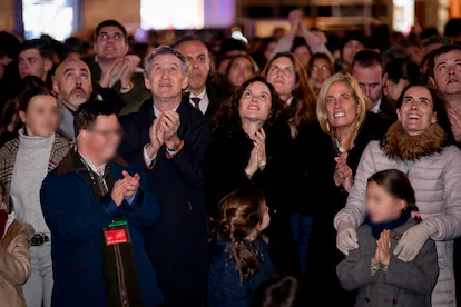 Alberto Nunez Feijoo and Isabel Diaz Ayuso attend the Hakuna concert.